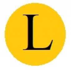 Бусины с буквами золотистые L